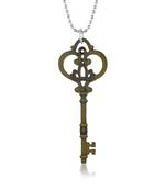 Brass grey coloured key shape pendant free size