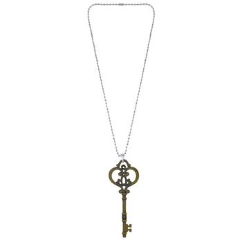 Brass grey coloured key shape pendant free size 2