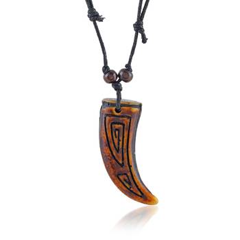 Polyresin antique horn shape pendant 1