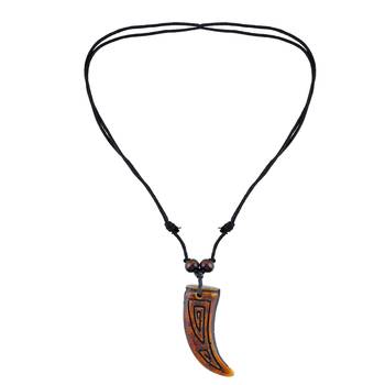 Polyresin antique horn shape pendant 2