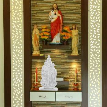 Stainless steel mother mary madha velankanni christian idol 4