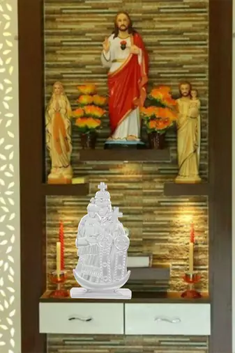 Stainless steel mother mary madha velankanni christian idol