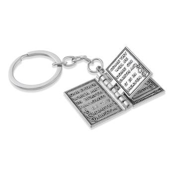 Dzine Trendz Holy Bible Keychain Silver 3