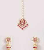 Multicolor kundan yellow gold plated brass stylish handmade adjustable jewellery