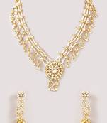 Gold plated kundan yellow gold plated brass stylish handmade adjustable jewellery