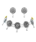 Oxidised necklace set for women german silver oxidised designed ethnic jewellery choker