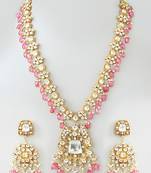 Gold plated kundan yellow gold plated brass stylish handmade adjustable jewellery