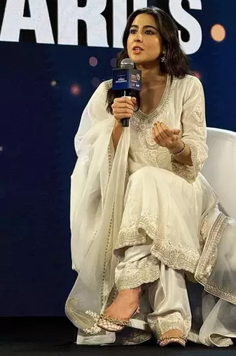 Ivory Silk Chanderi Short Punjabi Salwar Suit