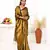 gold dual tone organic tissue saree with blouse piece