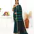black blue cotton handloom jamdani saree with blouse