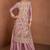 Light mauve embroidery and sequins chinon straight palazzo  - free size stitched(size upto 42")