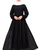 Black Georgette Stitched Burqas without Hijab