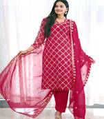 Gorgeous Heavy Fox Georgette  Suit With Sequence Embroidered Work