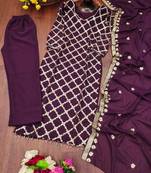 Gorgeous Heavy Fox Georgette Suit With Sequence Embroidered Work