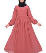 Stylish Georgette Solid Abaya Without Scarf