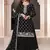  Prachi Desai Black chinon silk embroidered Palazzo suit