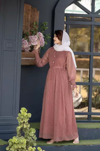 Abaya Georgette Full Sleeve Length Stylish Abaya Dress
