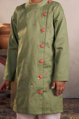 Olive kurta set 2