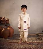 White kite dhoti set