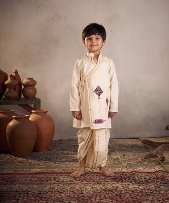 White kite dhoti set 2