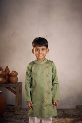 Olive kurta set 3