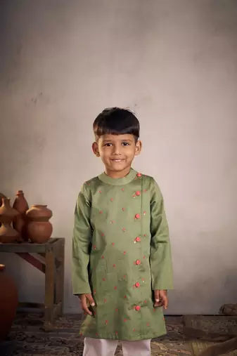 Olive kurta set