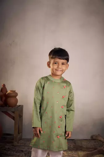 Olive kurta set