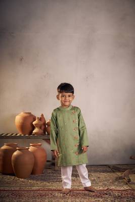 Olive kurta set 1