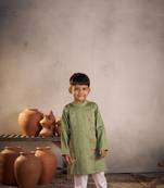 Olive kurta set