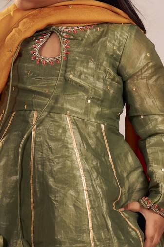 Olive punjabi set