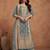 Grey embroidery codding sequence work with heavy pv vichitra semi-stitched salwar suit