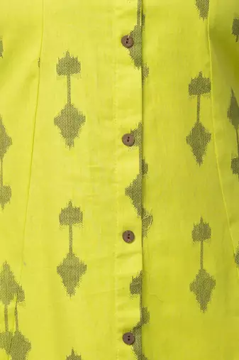  ikat printed cotton a-line kurta