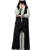Black three pieces set- abaya with shrug & hijab