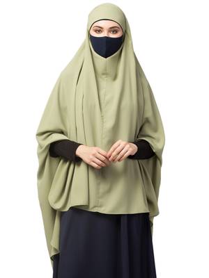 Full size khimar with sleeves and adjustable mouth piece 1