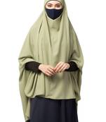 Full size khimar with sleeves and adjustable mouth piece