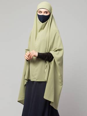 Full size khimar with sleeves and adjustable mouth piece 5