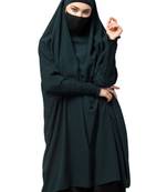 Full size khimar with sleeves and adjustable mouth piece