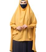 Full size khimar with sleeves and adjustable mouth piece