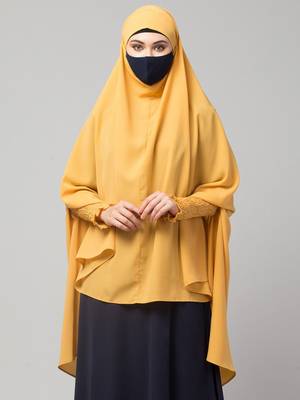 Full size khimar with sleeves and adjustable mouth piece 2