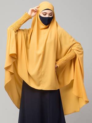 Full size khimar with sleeves and adjustable mouth piece 3