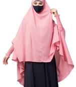 Full size khimar with sleeves and adjustable mouth piece