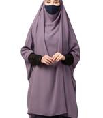 Full size khimar with sleeves and adjustable mouth piece