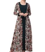 Bashariya-modest dress with attached shrug and a matching belt