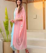 Half and half kaftaan dress