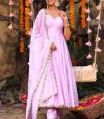 Lilac dream anarkali set