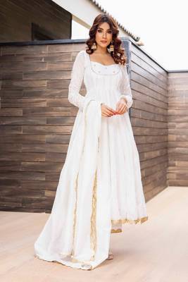 Prisha white chanderi suit 5