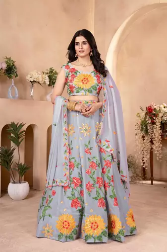 Designer Bollywood Style Wedding Wear Lehenga Choli