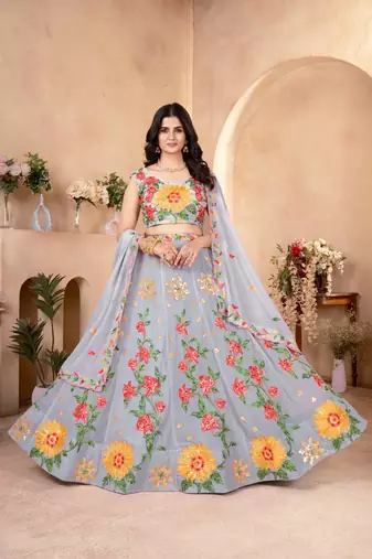 Designer Bollywood Style Wedding Wear Lehenga Choli