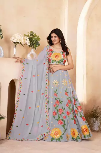 Designer Bollywood Style Wedding Wear Lehenga Choli