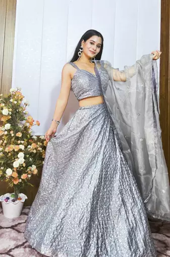 Designer Bollywood Style Wedding Wear Lehenga Choli